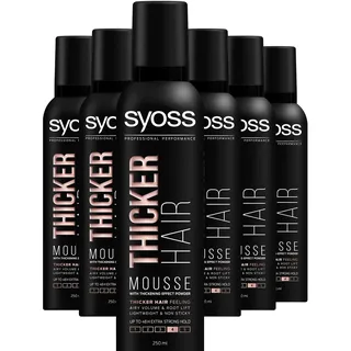 Syoss Thicker Hair Mousse 250ml 6 Stück
