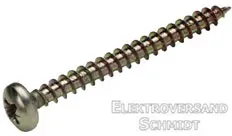Kreuzschlitz-Pozidrive Allzweckschraube verzinkt, Halbrundkopf, 3,5x30 - 150 Stück