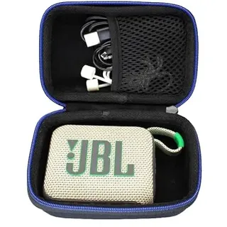 GUBEE Hart Reise Tasche Case für JBL Go 3 JBL Go 4 kleine Bluetooth Box Wasserfester tragbarer Lautsprecher,Schwarz