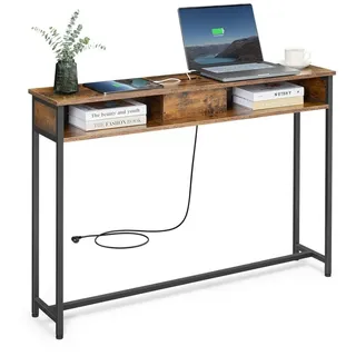 VASAGLE Konsolentisch 90 x 30 x 75 braun