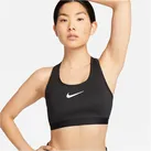NIKE Swoosh High Support verstellbarer Sport-BH Damen 010 - black/iron grey/white XXL F-G