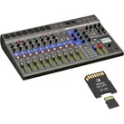 Zoom L-12 LiveTrak Digital Mischpult mit Speicherkarte (Studio- und Livemixer), Mischpult