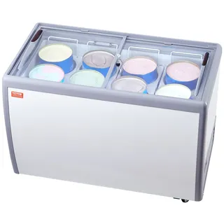 VEVOR 370L Kommerzielle Eisvitrine Gelato-Tauch-Gefrierschrank Eiscreme-Vitrine