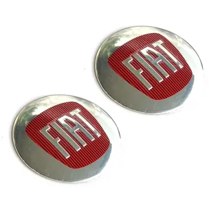 2 Stück Aufkleber passend für FIAT-Auto Style mit Logo. 60 mm Diameter. Für Auto Tuning, Nabenkappen, Abdeckkappen usw. Sticker mit Emblem. Mit einem transparenten Silikonschutz (2St.FIAT 60mm)