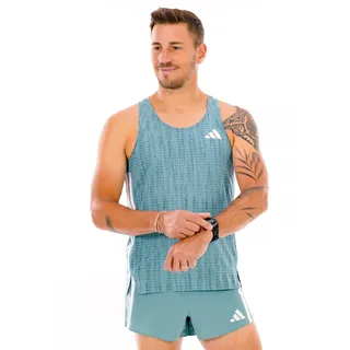adidas Adizero ärmelloses T-shirt - Powder Teal / Preloved Teal - S