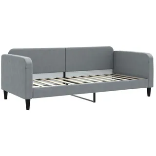 vidaXL Tagesbett Hellgrau 90x200 cm Stoff
