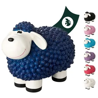 VERDOBA Gartenfigur Bunte Mini Schafe Gartenfiguren, Polyresin blau