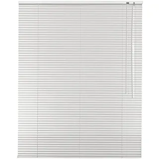 Alu Jalousie Aluminium Jalousette in Farbe Weiß - Breite 40 bis 240 cm - Höhe 130/175 / 220 cm - Tür Fenster Rollo Jalousette Aluminium Fensterjalousie Lamellen Metall (200 x 220 cm)