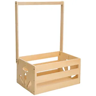 Schrank Für Babypartykisten Aus, Babypartykorb Mit Kleiderbügel, Mehrzweck Babypartykiste Aus Babypartykiste Schrank, Praktischer Hölzerner Baby Shower Geschenkkorb