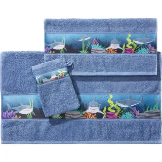 Erwin Müller Hai Handtuchset 3-tlg. blau