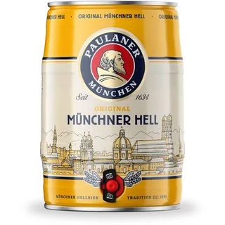 Paulaner Original Münchner Hell Partyfass•Helles Bier spritzig-mild•DOSE(1x5l)
