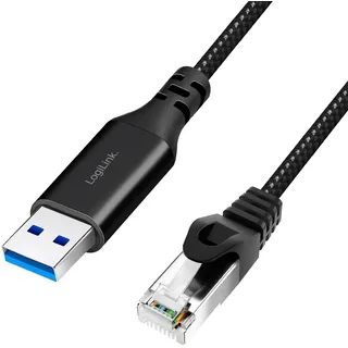 Logilink CU0400 - aktives USB 3.0 (Typ-A) zu Netzwerk (RJ45) Anschlusskabel - 1Gbps, 1 m