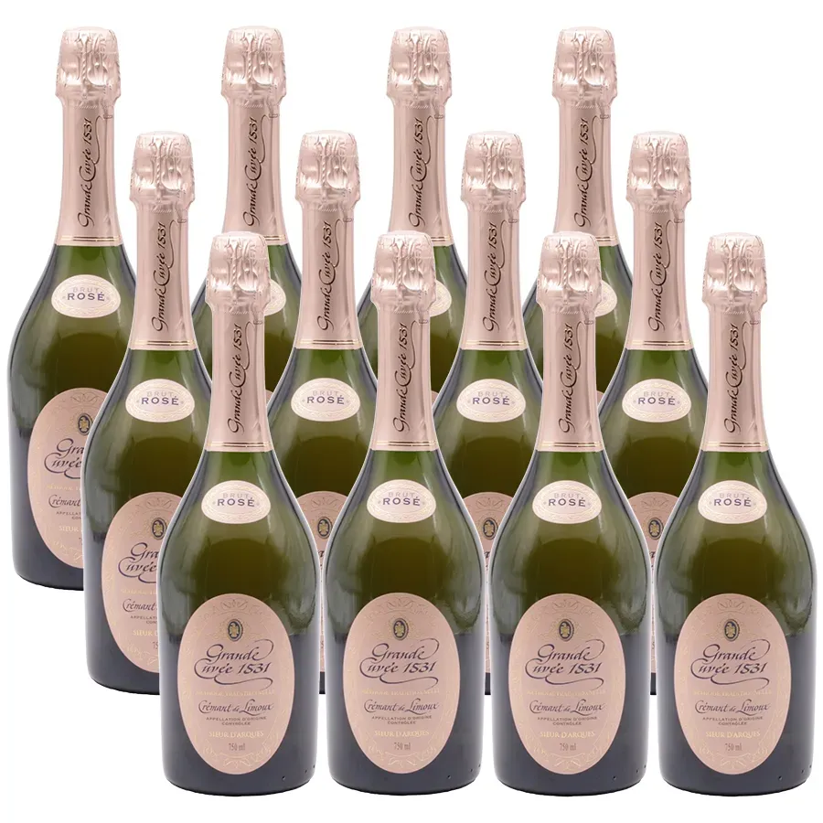 12er-Sparpaket Sieur d'Arques Grande Cuvée 1531 Crémant de Limoux Rosé Brut