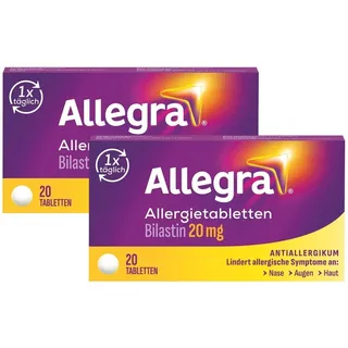 Allegra Allergietabletten 20 mg Doppelpack 2X20 St