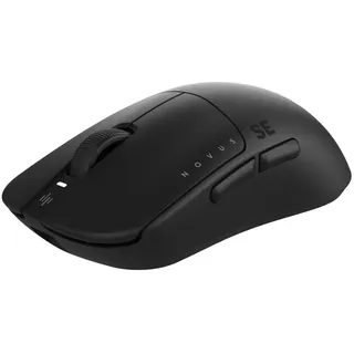Dark Project Novus SE Wireless Gaming, Beidhändig, Optisch, RF Wireless + USB Type-C, 26000 DPI, Schwarz - Schwarz