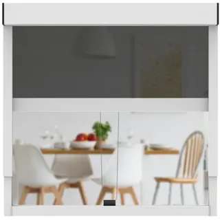 Rollo Außenrollo für Fenster gegen Hitze von CLIP'N'SHADE, CLIP`N`SHADE, transparent, Klemmmontage ohne Bohren, hochwertige Aluminiumprofile weiß 70 cm