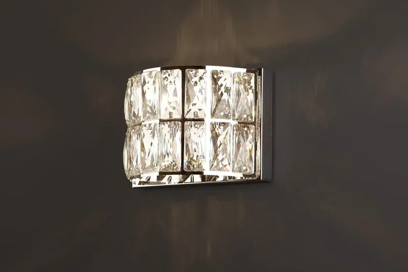 Kristall-Wandleuchte DIAMANTE II