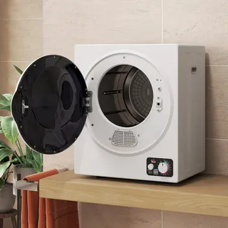 HOMCOM Mini Wäschetrockner 4 kg mit 4 Programme bis zu 65°C 850W für Kleidung
