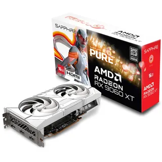 Sapphire PURE RX 9060 XT 16GB White Grafikkarte DP/HDMI