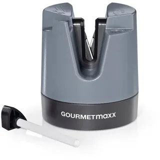 GOURMETmaxx Messerschärfer & 6,4 x 7,3 cm | anthrazit/schwarz
