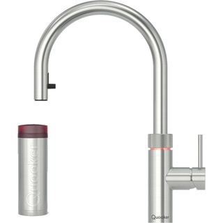 Quooker Flex Voll Edelstahl & PRO3 kochendes Wasser CUBE