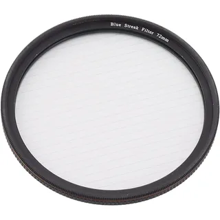 Blauer Streak-Filter für Nachtaufnahmen, Optisches Glasmaterial, Faszinierende Streak-Effekte, Kompakt und Tragbar, Breite Anwendungen für die Filmherstellung (72mm)