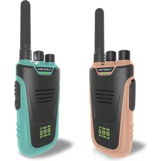 KIDYWOLF - Walkie-Talkies mit Taschenlampe hellblau/rosa