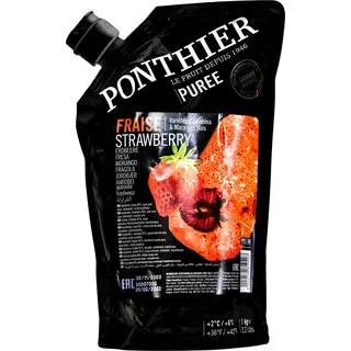 Food-United ERDBEEREN PÜREE Camarossa-Mara-des-Bois Ponthier 1KG Smoothies Müsli uvm.