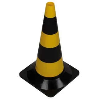 Perel Leitkegel - Gelb/Schwarz - 50 cm