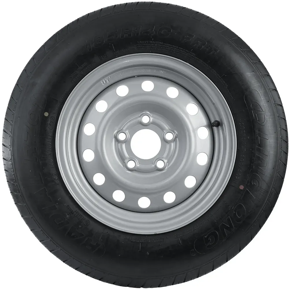Verstärktes Rad für Anhänger REIFEN LINGLONG 185/80 R14C 104/102N FELGE UNITRAILER 5.5Jx14"H2 5x112 ET:30