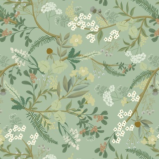 CiCiwind Selbstklebende Tapete Grün Blumen Tapete 40×600cm Wasserdicht Möbelfolie Selbstklebend Hellgrün Abnehmbar Wandverkleidung Selbstklebend Wand Schränke Möbel Vinyl Klebefolie