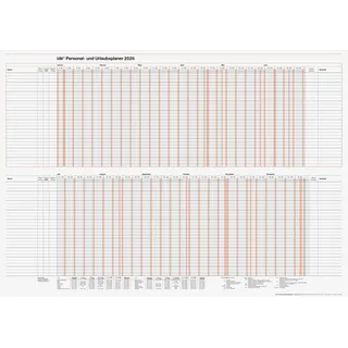 Baier & Schneider rido/idé 7033700006 Personal- und Urlaubsplaner 2026 860×610 mm