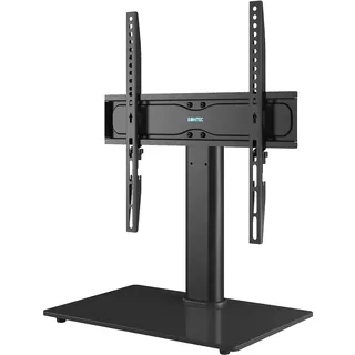 BONTEC TV Standfuß TV Ständer Universal Höhenverstellbar für 26-55 Zoll LCD LED OLED Plasma Flach & Curved Fernseher oder Monitore bis zu 40KG, Max.VESA 400x400 mm