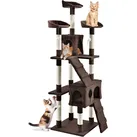 Kratzbaum Amy Braun – Katzenbaum mit Höhlen, Liegeflächen, Leitern & Sisal-Stämmen