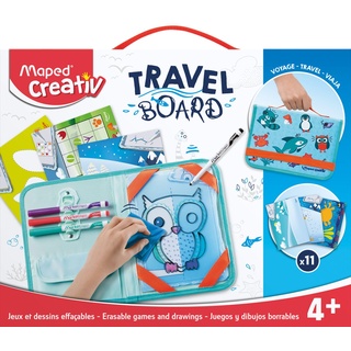 Maped 969310 transparente Tafel"Spiele & Zeichnungen" TRAVEL BOARD