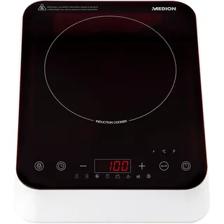 Medion MD18490 Induktionskochplatte schwarz / weiß