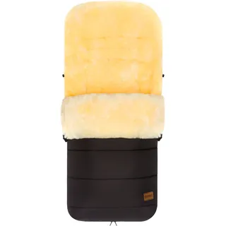 Fußsack FILLIKID "Engadin, Winterfußsack Lammfell, schwarz", Kinder, schwarz, Lammfell, Fußsäcke