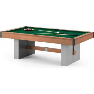 Bison Billardtisch Loft Schiefer Grün, 9ft (Spielfeld 254x127 cm)