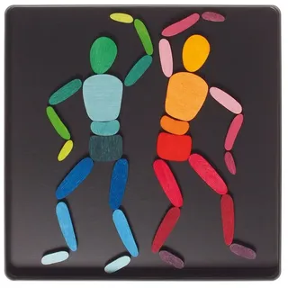 GRIMM ́S Spiel und Holz Design Magnetspiel "in Motion" mit 32 magnetischen Holzteilen Magnetspielbausteine