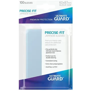 Ultimate Guard Precise-Fit Sleeves Japanische Größe Transparent (100)