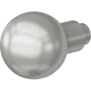 MARCHESI Drückerlochteil Kugelform - Türgriff rund für 8mm Vierkant - Türknauf mit 18mm Ansatz, Edelstahl matt