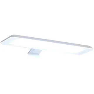 Saphir LED Spiegelleuchte SAPHIR "Quickset LED-Aufsatzleuchte für Spiegel o. Spiegelschrank in Weiß", weiß, B:30cm H:5,4cm T:10,7cm, Leuchten, LED Badleuchte Spiegelleuchte, Badlampe 30 cm breit, Lichtfarbe kaltweiß, Kunststoff, 435 LM, 230V