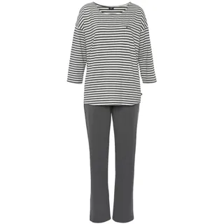 H.I.S. H.I.S Damen Pyjama anthrazit Gr.32/34