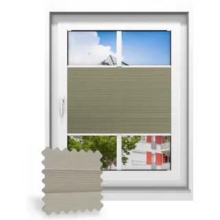 Wabenplissee nach Maß, Greige 706090, 50 x 75 cm, Wabenplissees individuell maßangefertigt