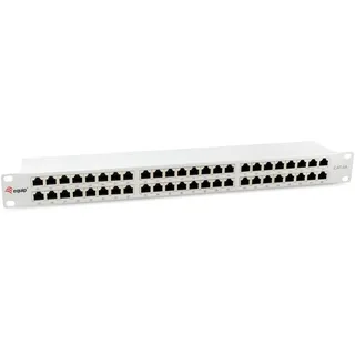 Equip 326526 48-Port Cat6A 19" FTP 1HE Premium hellgrau