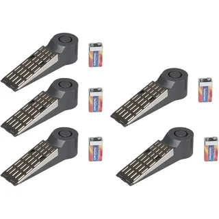 Alarm Türstopper Türkeil Einbruch Sicherheit 5 Stück Türsicherung 120dB(A) NEU