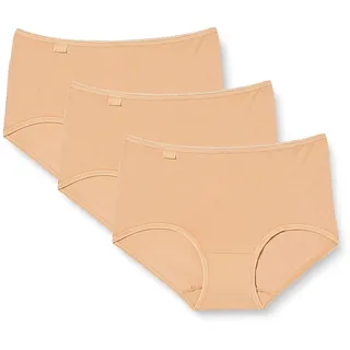 SLOGGI Midislip »24/7 Cotton Midi C3P«, (3er Pack), Elastikbund mit Spitze, blickdicht, weiche Baumwollmischung sloggi beige