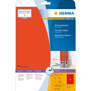 Herma Ordneretiketten 5097 rot