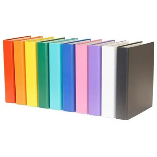 Livepac-Office 10x Ringbuch/DIN A5 / 2-Ring Ordner / 10 Farben
