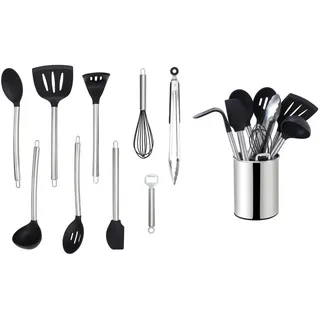 Echtwerk Küchenhelferset, Schwarz, Silber,